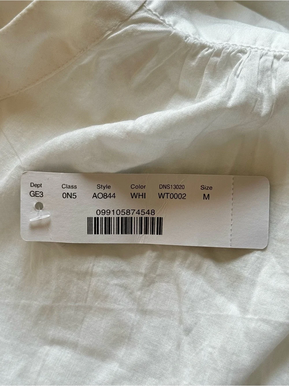 NWT J. Crew Swingy Swim Cover Up Dress, Semi Sheer White – Size Medium